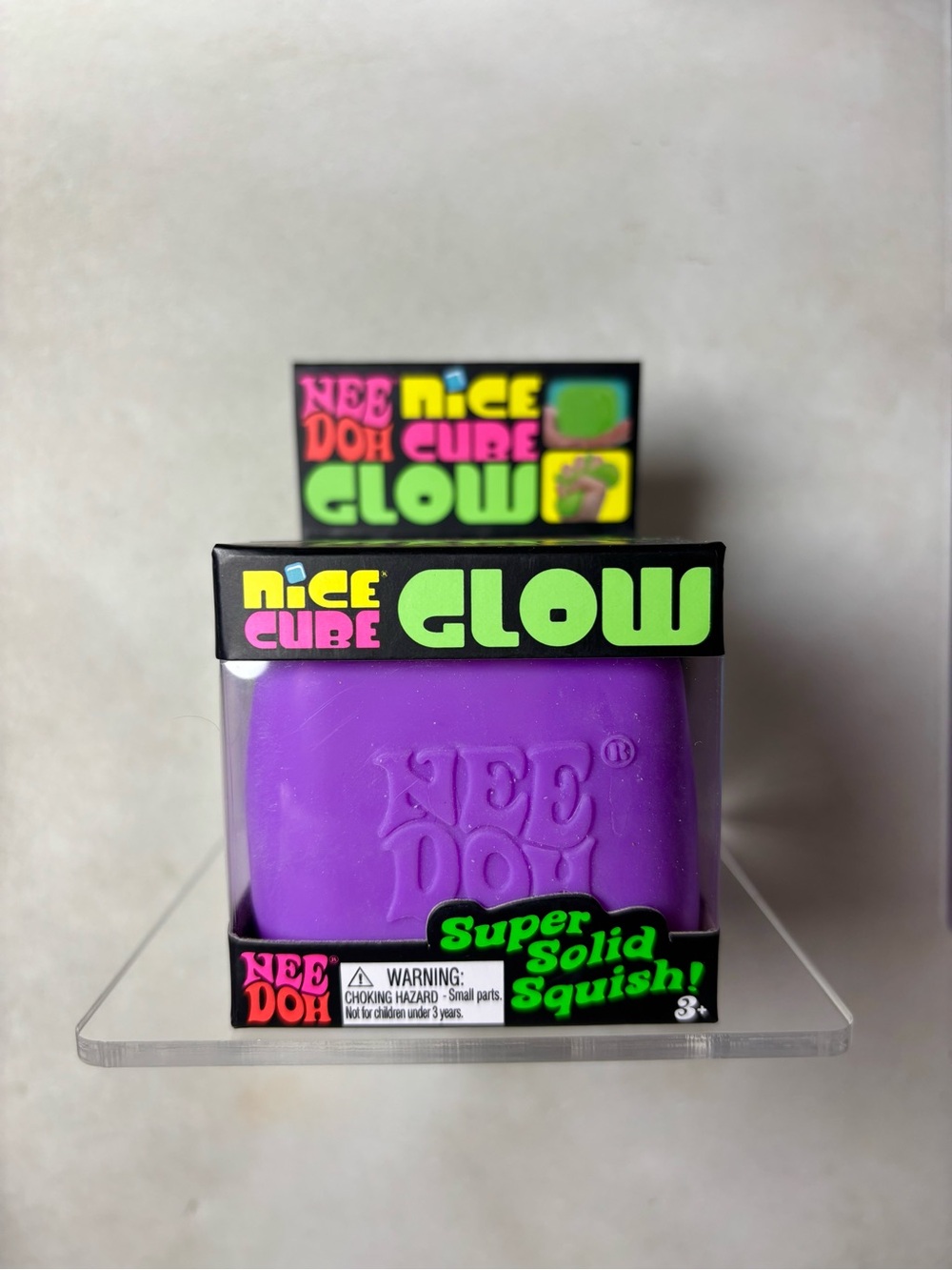 NeeDoh Nice Cube - Glow in the Dark (Purple)
